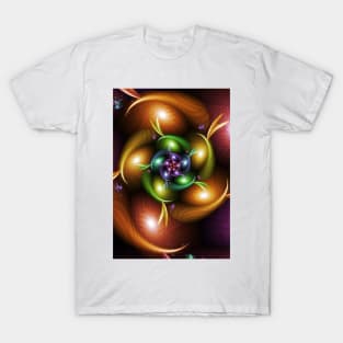 Autumn Fractal Spin T-Shirt